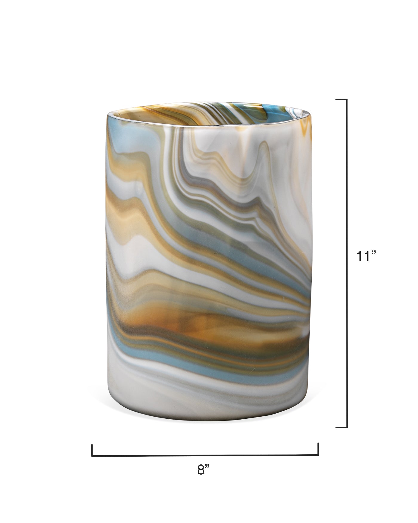 Terrene Vase - Medium Size Ceramic Flower Vase for Home Decor, Wedding Centerpieces & Tabletop Arrangements