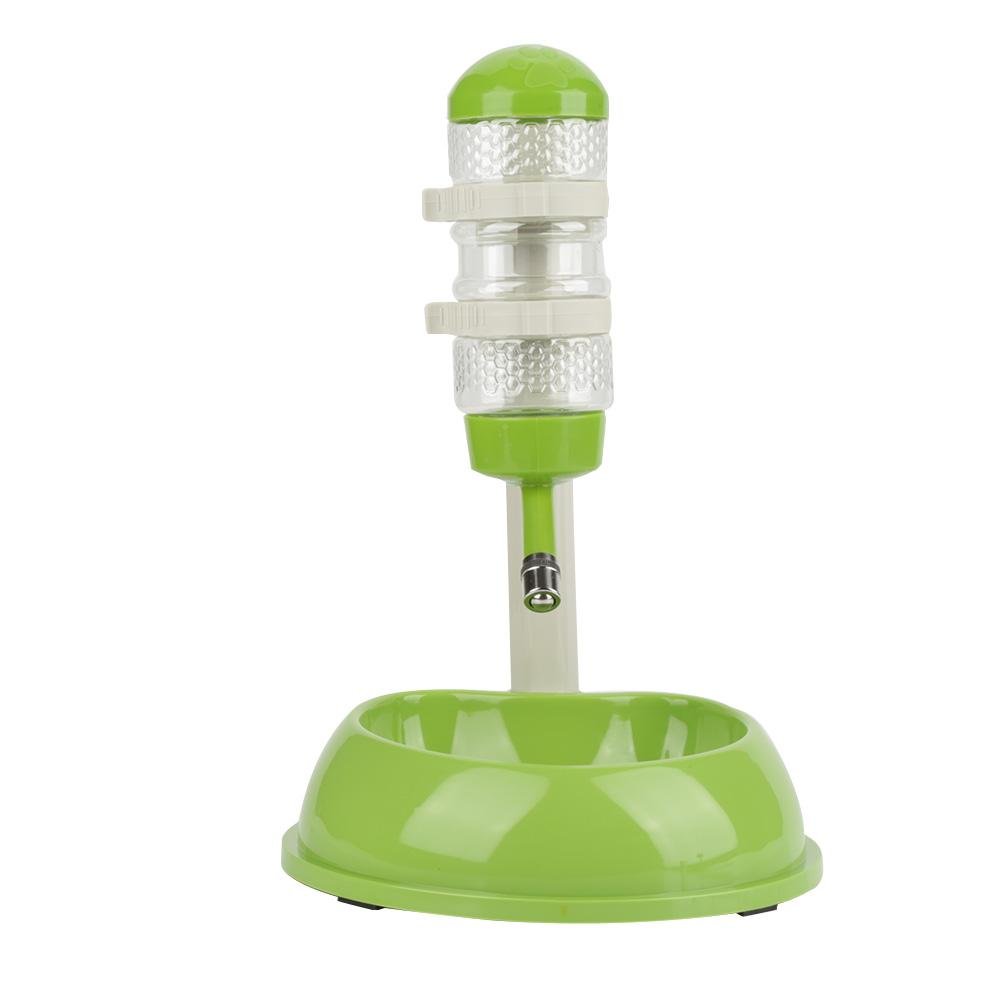 **Automatic Adjustable Dog Water Bottle Bowl - Portable Pet Water Dispenser for Dogs & Cats - Perfect for Travel, Hiking & Outdoor Adventures (Green)**