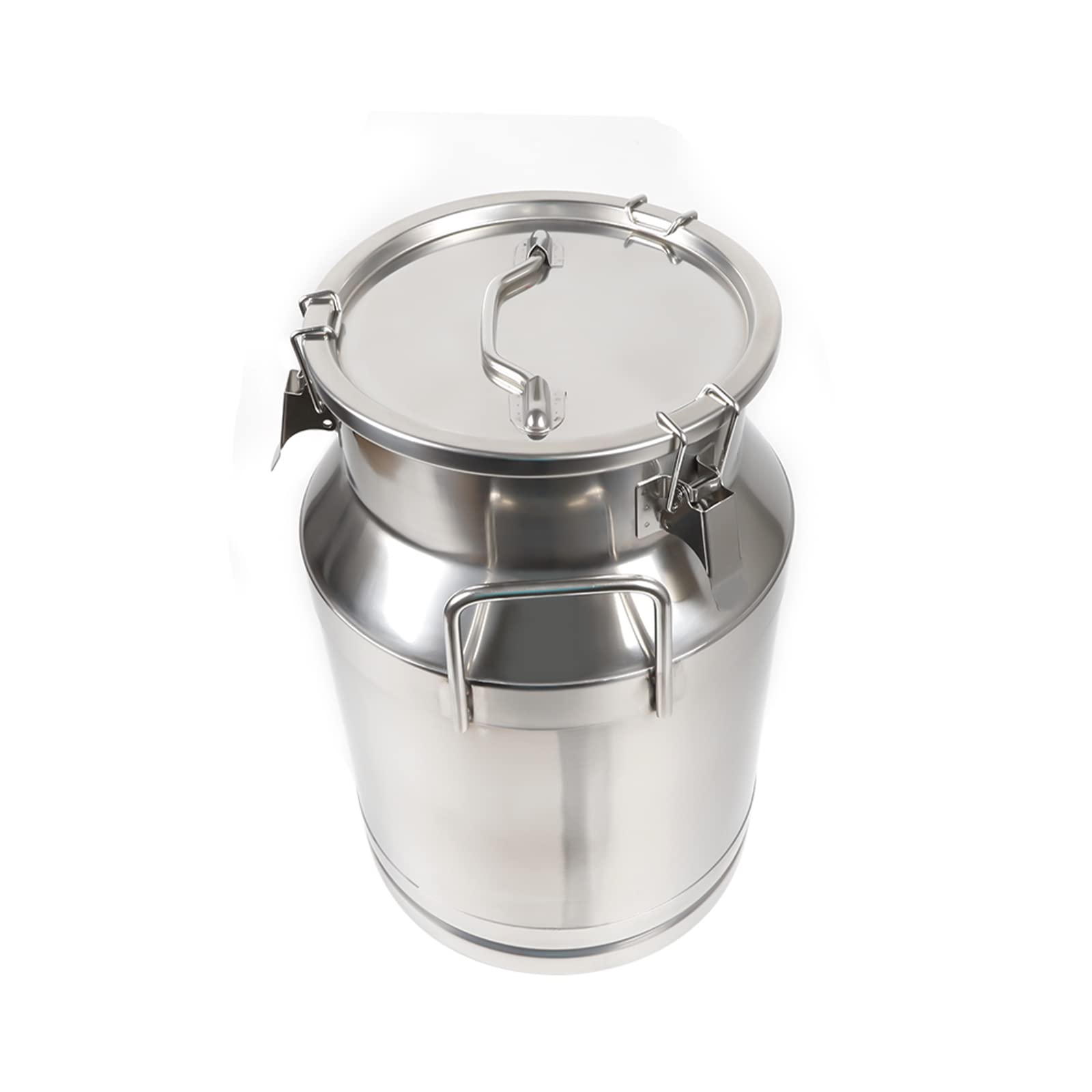 50L Heavy Duty Stainless Steel Milk Can with Sealed Lid - Multi-Purpose Wine, Milk & Beverage Storage Pail - Ideal for Home Brewing, Farm Use & Commercial Food Service