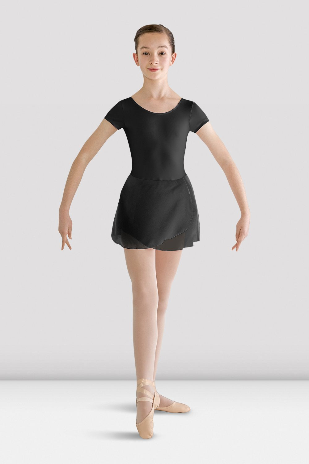 Girls Prisha Short Sleeve Skirted Leotard - Ballet Dancewear for Toddlers & Kids - Perfect for Dance Classes, Performances & Recitals