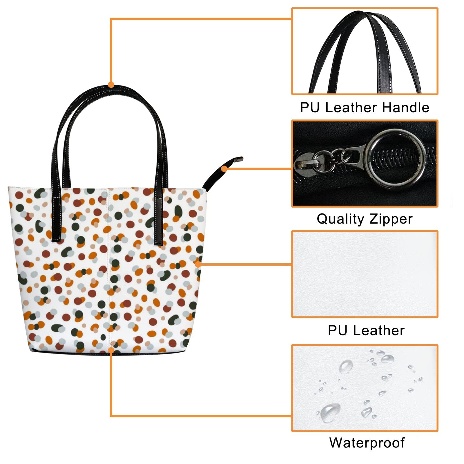 Premium Genuine Leather Tote Bag for Women - Stylish Crossbody Handbag with Adjustable Strap - Perfect for Work, Travel, and Everyday Use