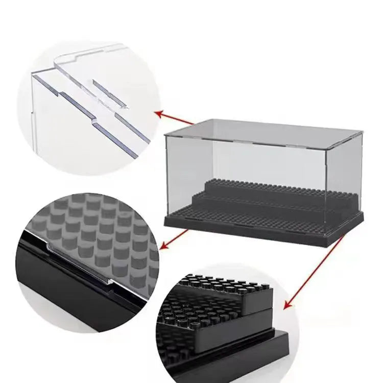 2-Pack LEGO Minifigure Display Case - Clear Acrylic Showcase for Collectible Mini Figures | Perfect for Home Decor, Office Display & Toy Collection Organization