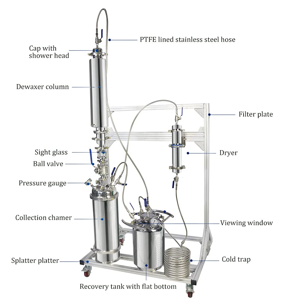2LB Stainless Steel Vacuum Chamber for High Safety Industrial Equipment | Food Preservation, Lab Experiments & Scientific Research | Durable & Leak-Proof Design