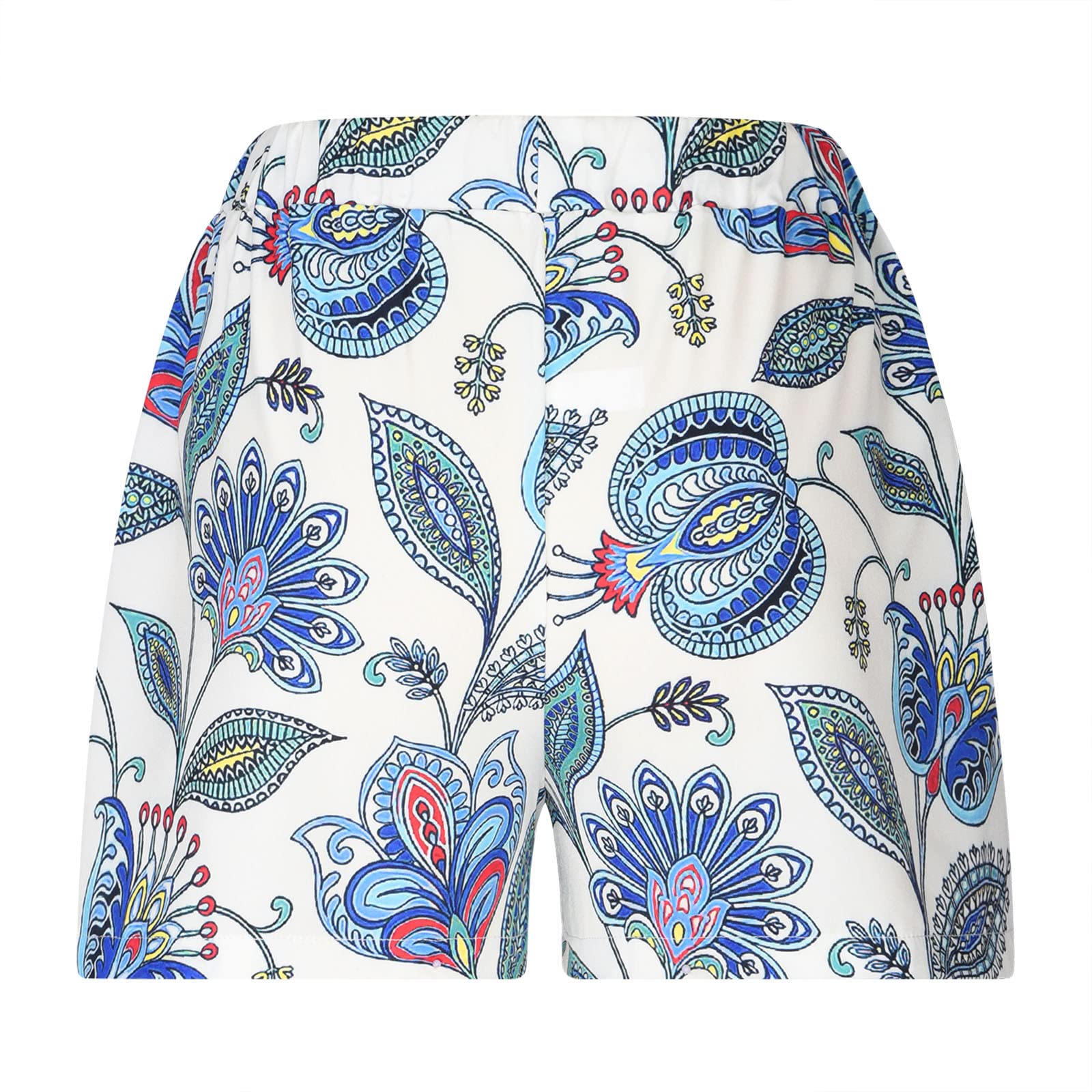 Women's Floral Beach Shorts with Pockets - Summer Casual & Tropical Print for Vacations