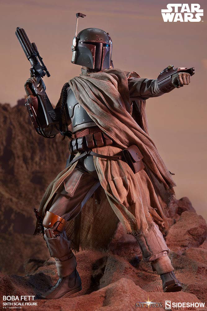 Sideshow Star Wars Mythos Boba Fett 1/6 Scale 12-Inch Premium Collectible Action Figure - Perfect for Display, Gifts & Star Wars Fans Collection