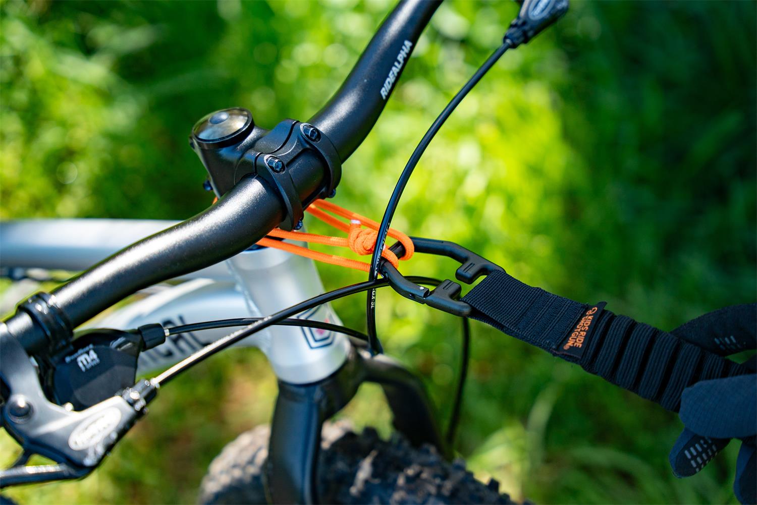 Kids Ride Shotgun MTB Quickfit Tow Rope - Adjustable Bike Towing System for Mountain Biking with Kids | Perfect for Family Trail Rides & Outdoor Adventures