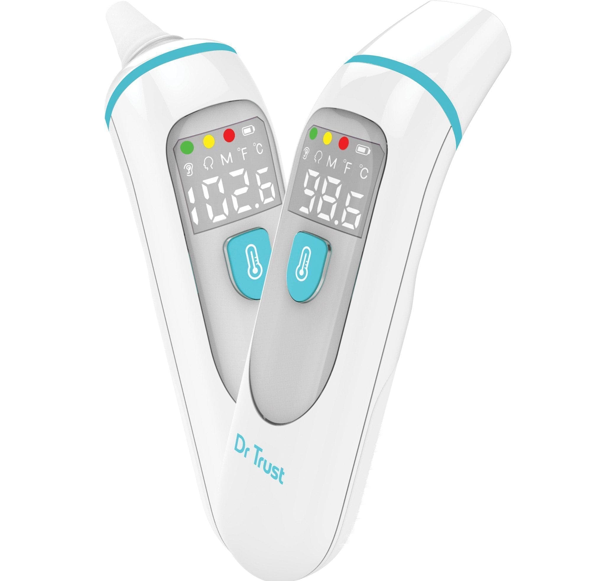 Dr Trust USA Homedoc PRO 602 Non-Contact Infrared Forehead & Ear Thermometer - Fast, Accurate Digital Temperature Reading for Babies, Kids & Adults - Perfect for Home, Travel & Medical Use