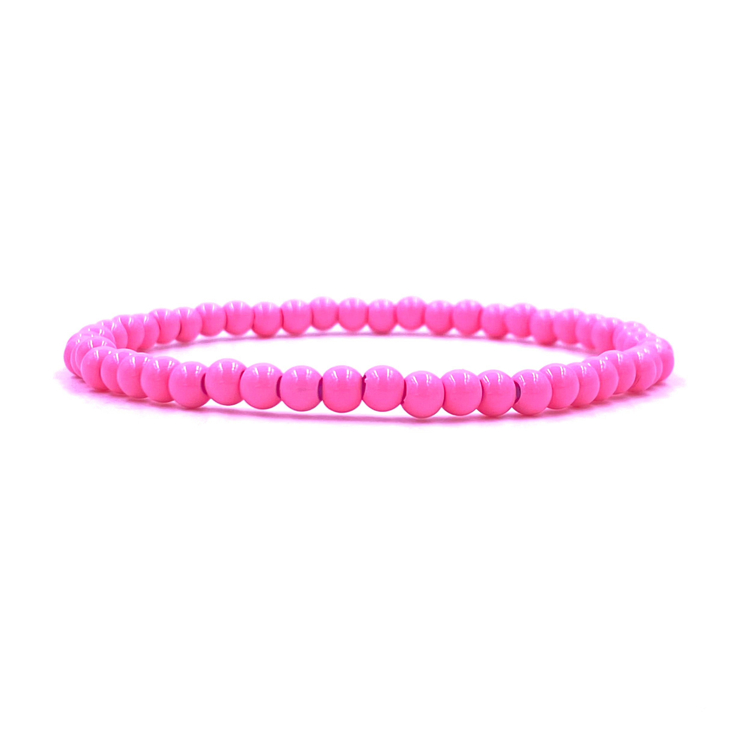 Ashley Gold Stainless Steel Colorful Enamel Ball Beaded Stretch Bracelet for Women - Fashion Jewelry Gift for Birthday, Party & Everyday Wear