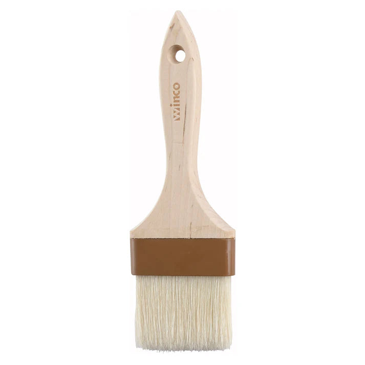 Winco WFB-30 3-Piece Flat Pastry Brush Set - Professional Baking Tools for Cakes, Cookies & Bread - Perfect for Glazing, Buttering & Egg Wash