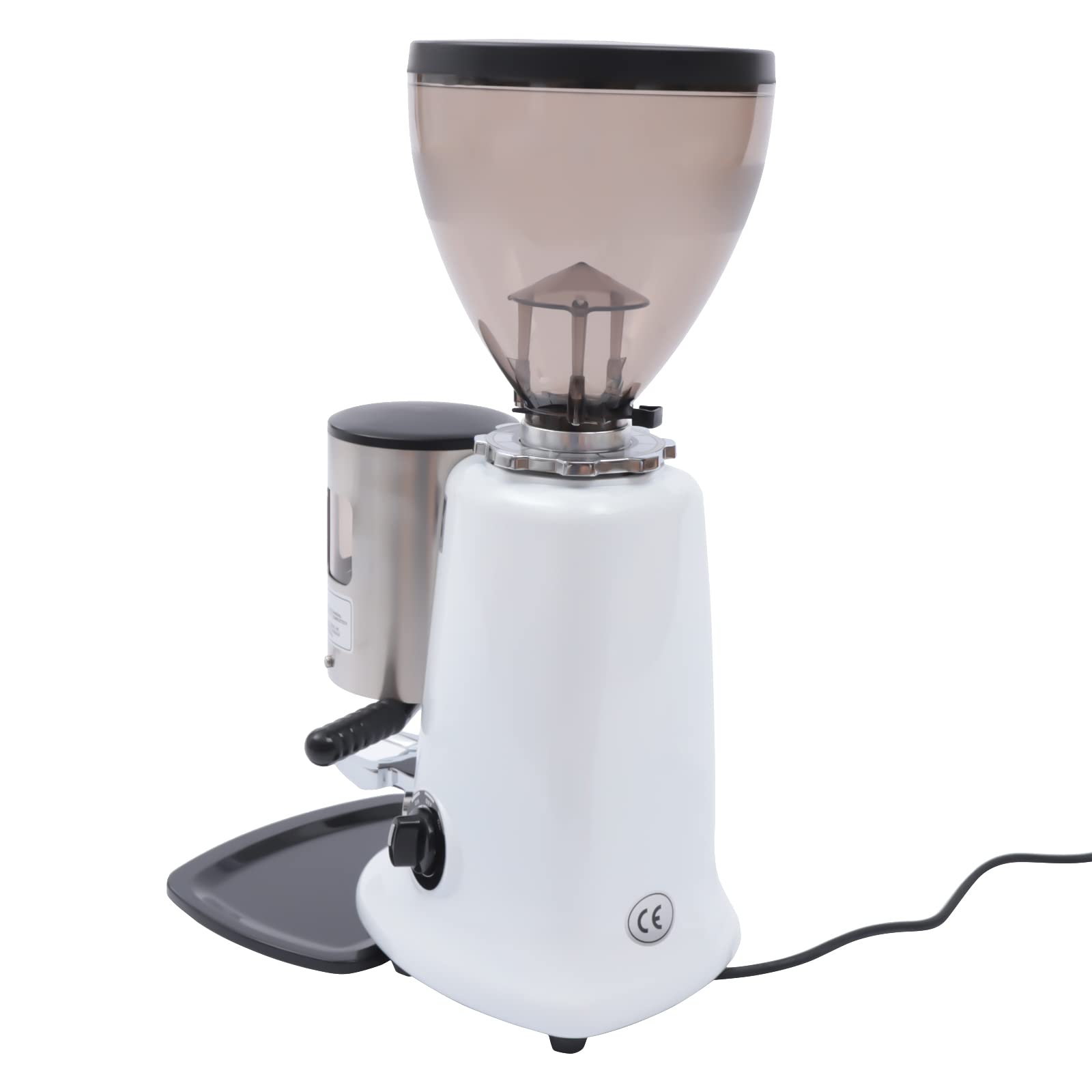 350W Commercial Conical Burr Coffee Grinder - Heavy Duty Cast Aluminum Espresso Grinder with 1200g Capacity & Extra Wide Dosing | Perfect for Coffee Shops, Restaurants & Home Baristas | Fast US Shipping