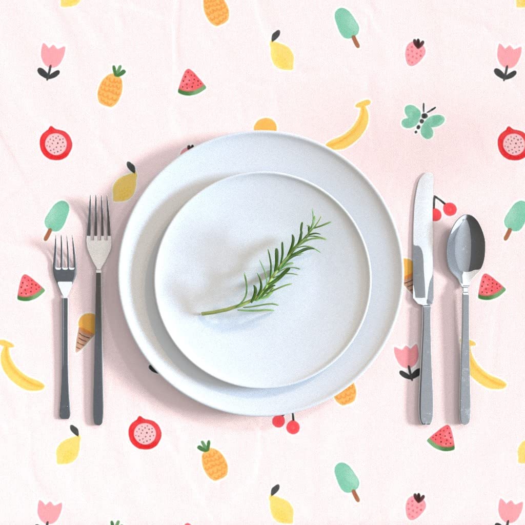 Custom Printed Cotton Sateen Tablecloth 70
