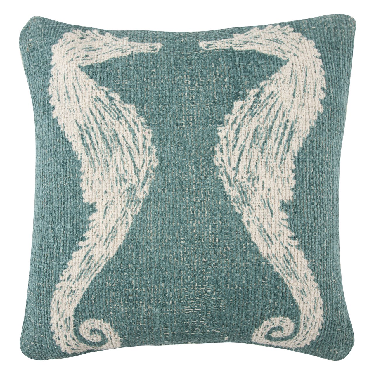 Thomas Paul Seahorse Sketch Decorative Throw Pillow 18x18 Inches - Soft and Stylish Accent for Living Room, Bedroom, or Nursery Decor