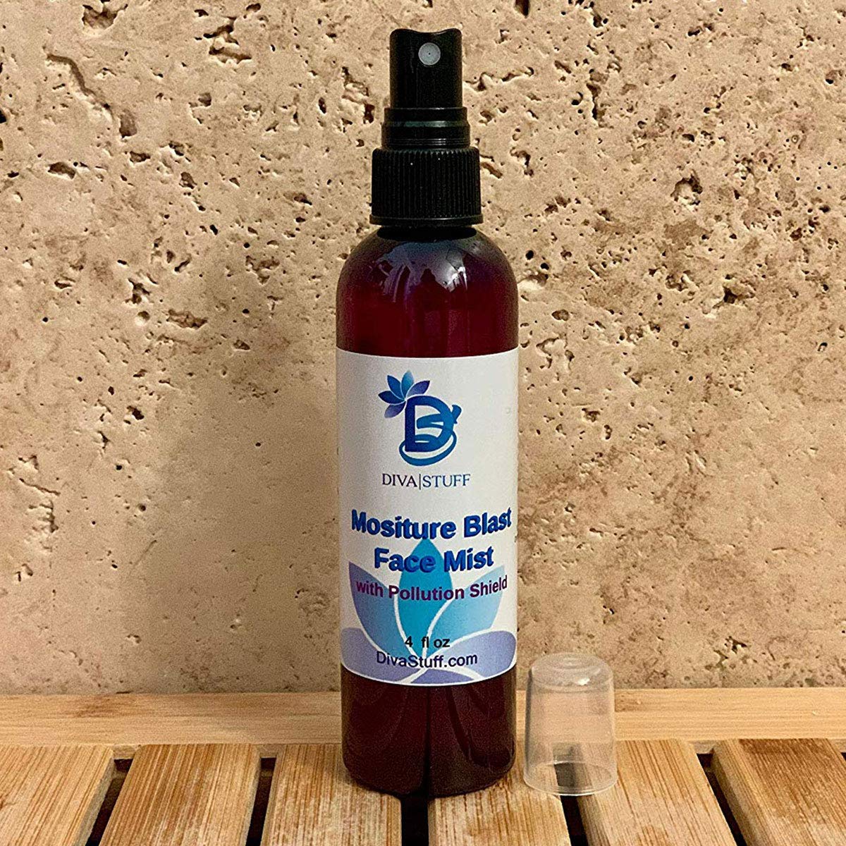 Diva Stuff Moisture Blast Face Mist with Pollution Shield & Hyaluronic Acid - Hydrating Facial Spray for Dry Skin, Anti-Pollution Protection | Perfect for Daily Skincare, Travel & Post-Workout Refreshment
