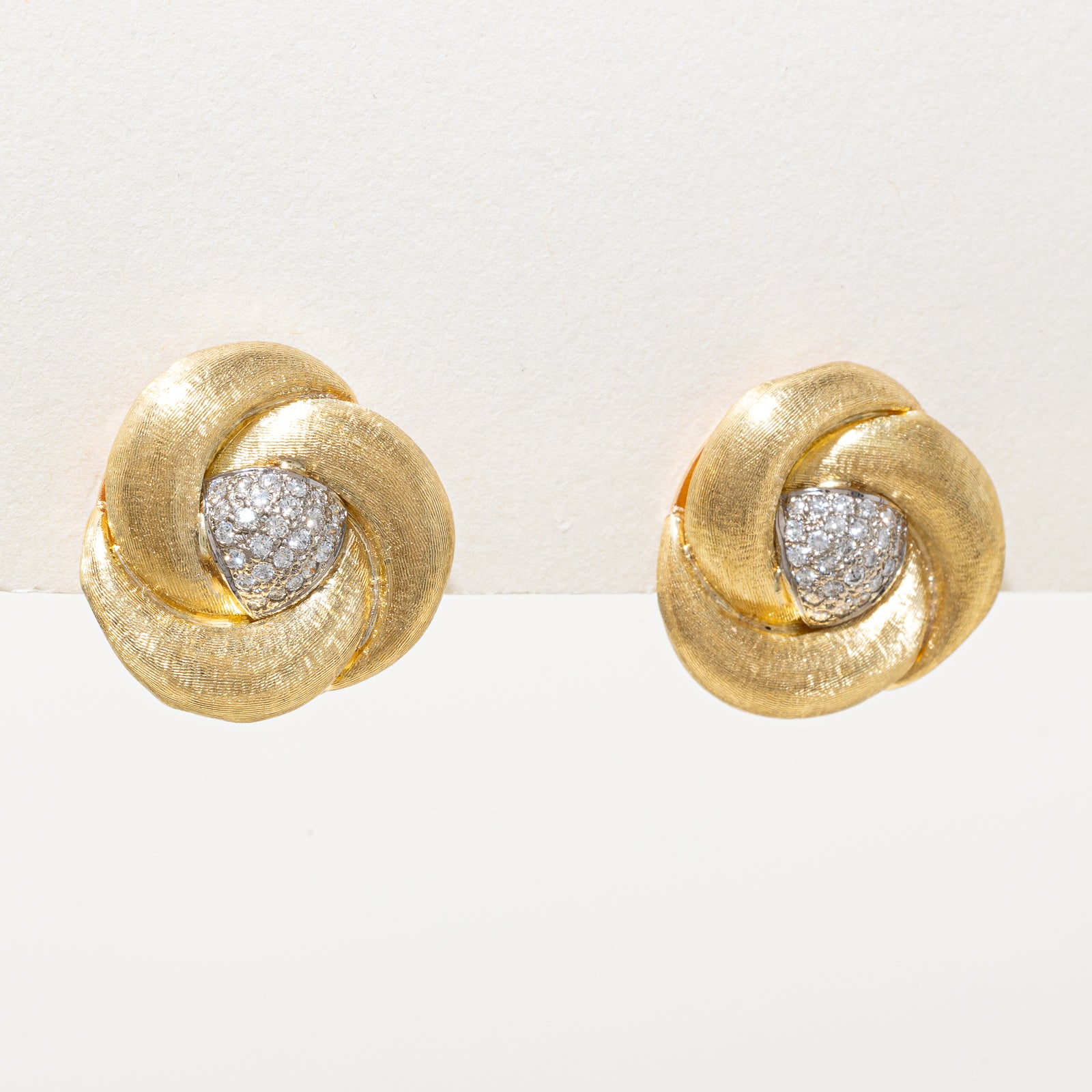 Sparkling Floral Diamond Cluster Statement Earrings - 0.50ctw Stud Earrings for Women | Elegant Wedding, Party & Evening Wear Jewelry