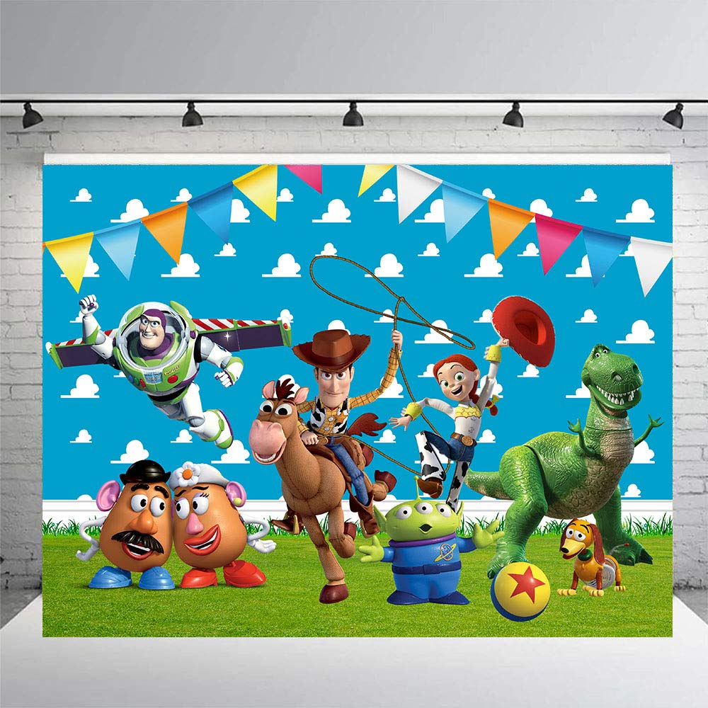 Toy Story Backdrop - Birthday Party Decorations, Baby Shower Banner, Photo Booth Props for Photography | Perfect for Kids Parties, Themed Events & Disney-Inspired Celebrations