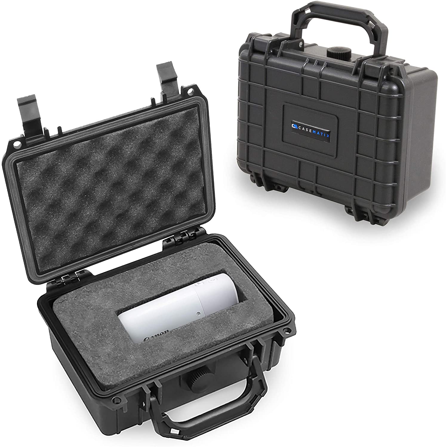 CASEMATIX Waterproof Travel Carry Case for Canon PowerShot Zoom Telephoto Monocular Camera - Durable Protective Storage Pouch for Outdoor Photography, Hiking & Travel Accessories