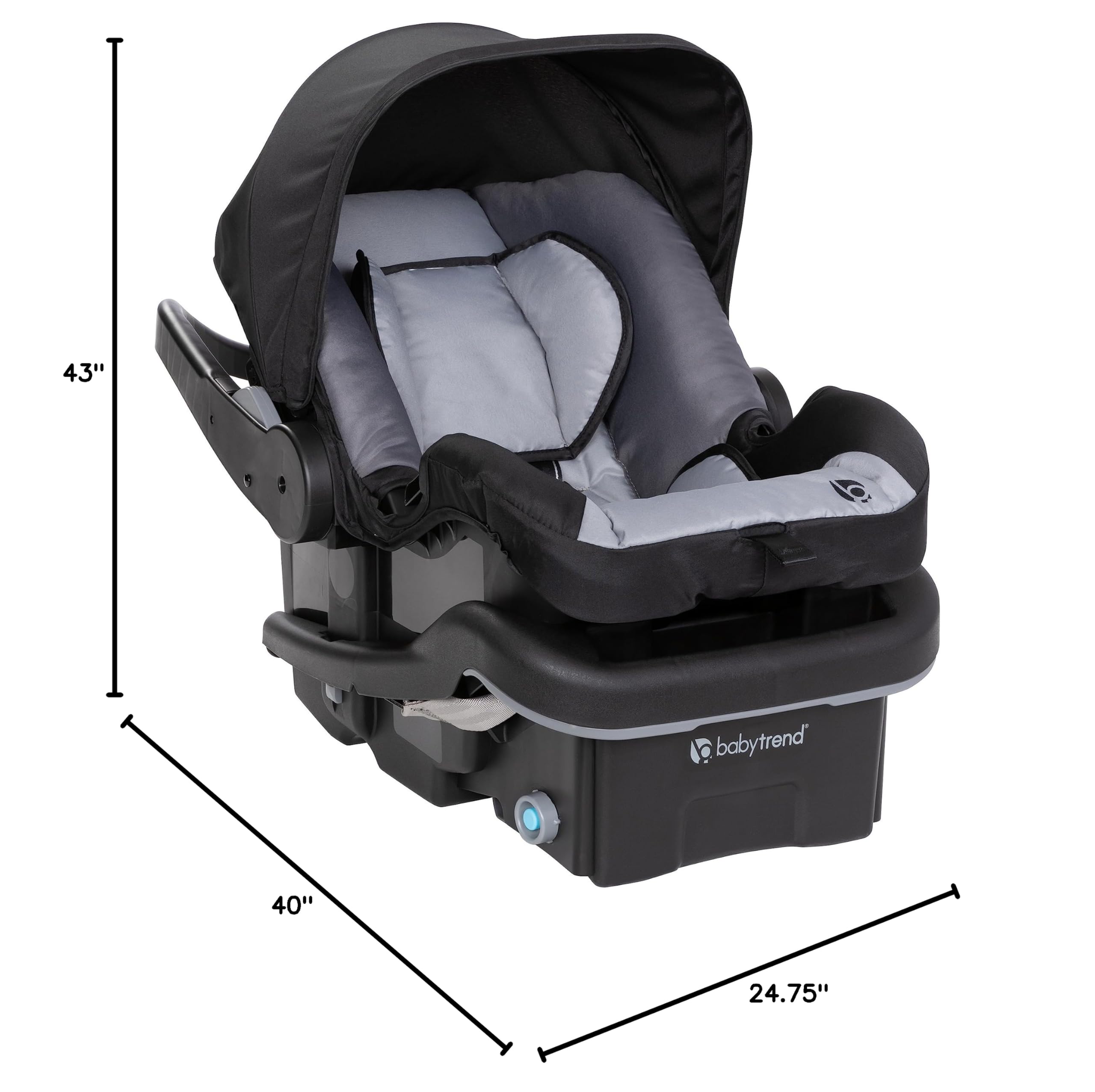 Baby Trend Passport® Switch 6-in-1 Modular Stroller Travel System with EZ-Lift™ PLUS Infant Car Seat, Dash Black - Convertible Stroller for Newborns to Toddlers - Perfect for Travel, Shopping & Daily Walks