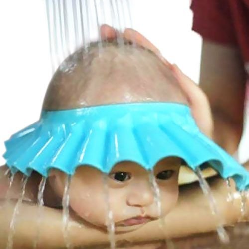 Marji&Anuvrutti Baby Shower Cap - Soft Waterproof Hair Wash Hat for Infants & Toddlers (Multi-Color) - Gentle Bathing & Shampoo Protection for Newborns