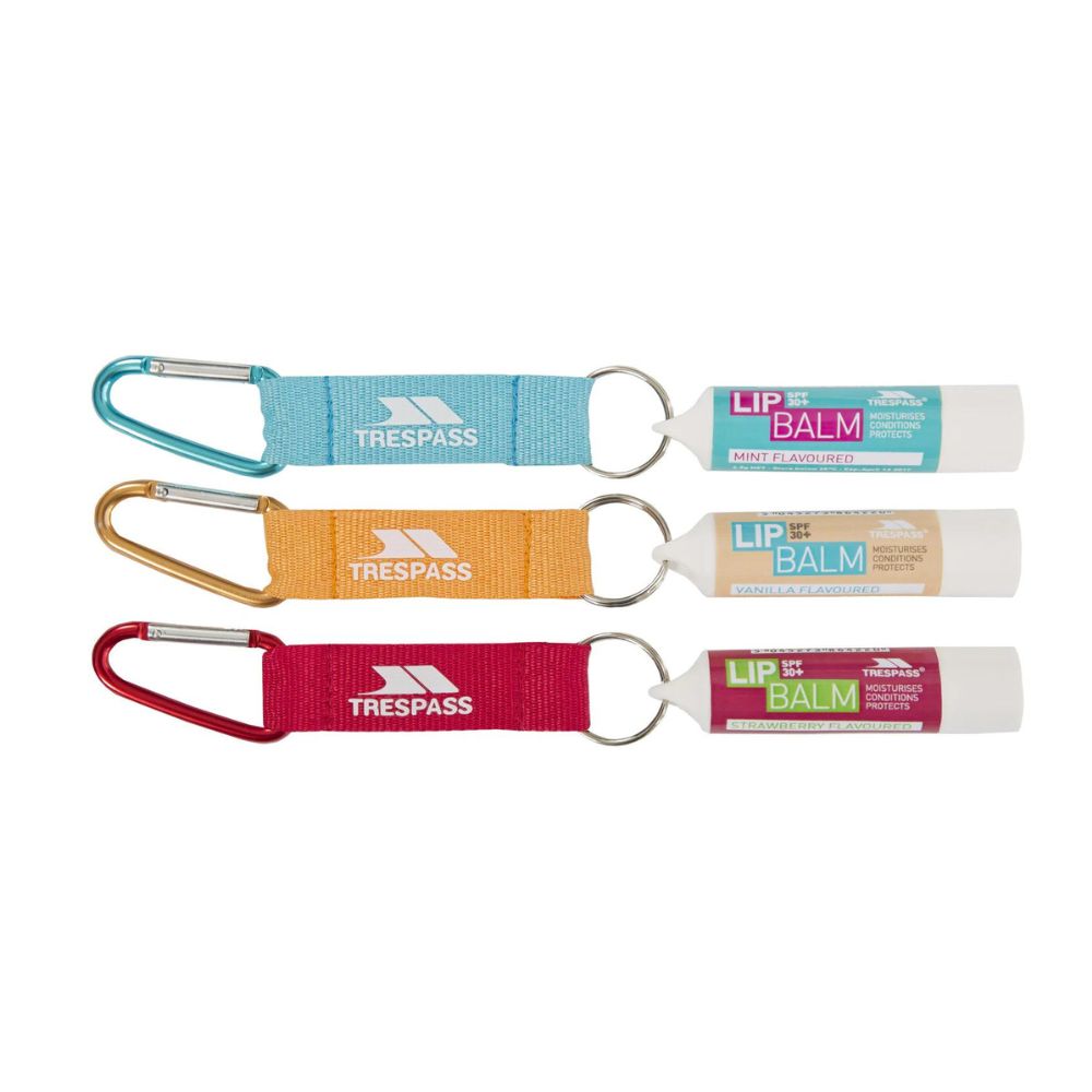 Trespass Kist SPF 30+ Sports Lip Balm - Mint, Vanilla or Strawberry Flavor for Outdoor Activities, Hiking & Sun Protection