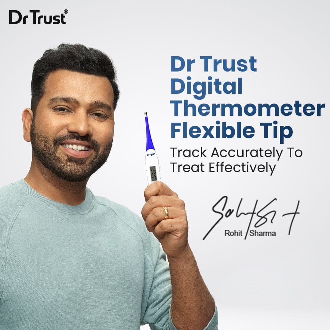 Dr Trust USA Digital Thermometer with Flexible Tip - Fast & Accurate Fever Check for Adults, Kids & Babies - Perfect for Home, Clinic & Travel Use