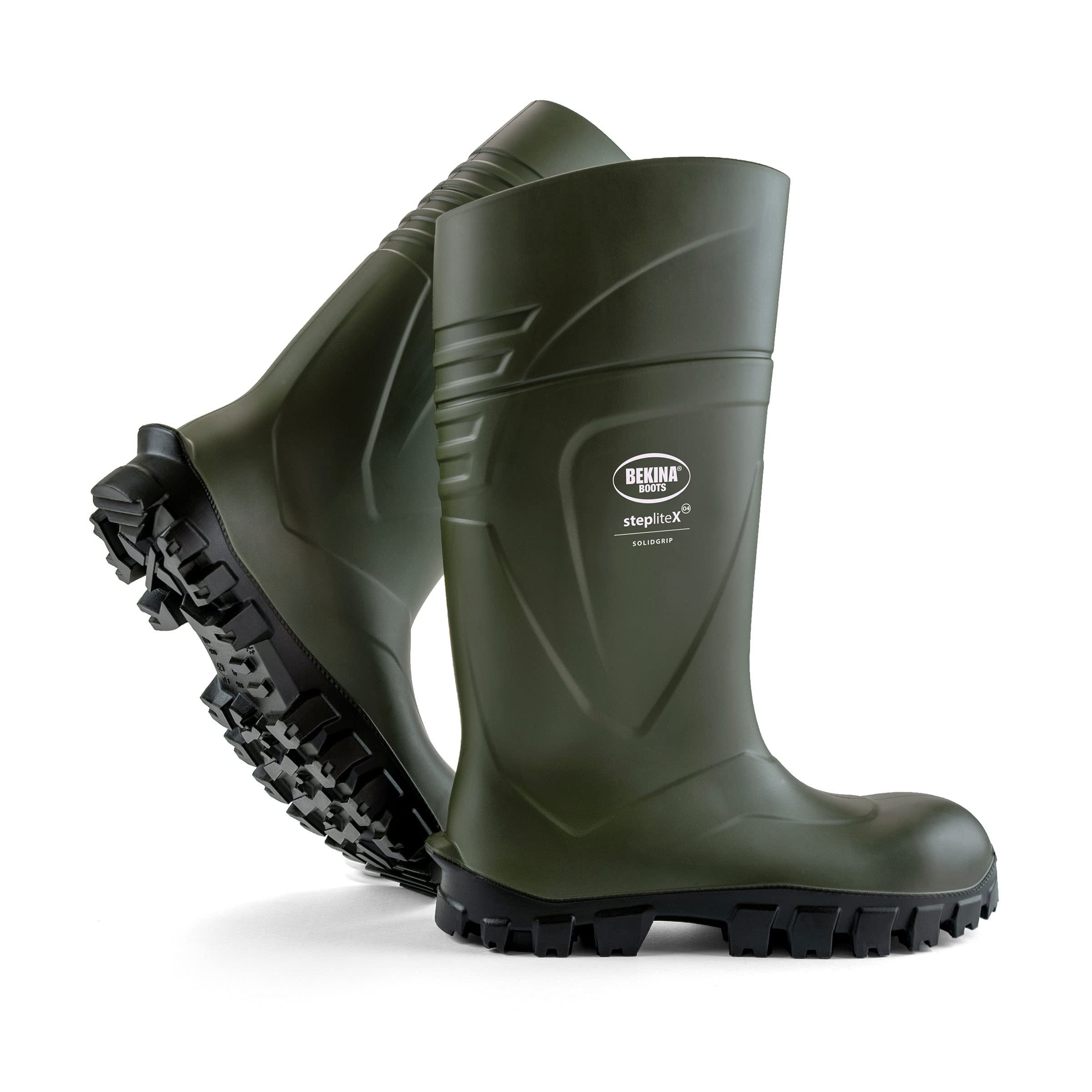 Bekina StepliteX Solidgrip O4 Waterproof Work Boots for Men & Women - Lightweight Non-Slip Insulated Safety Boots with SRC Certified Traction Outsoles - Perfect for Farming, Construction & Outdoor Activities