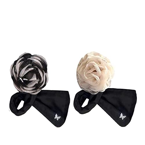 Snoose Elegant Big Flower Hair Bun Maker - 1/2/3pcs Set for Women & Girls - Twist Hair Curler for Lazy Styling - Perfect for Weddings, Parties & Everyday Hairstyles (2022 New)