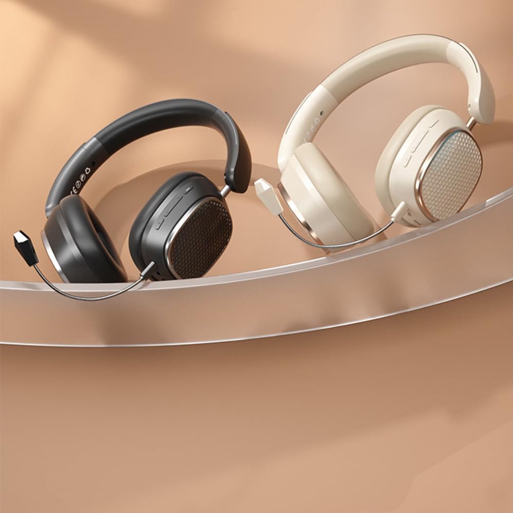 AYI Premium Active Noise Cancelling Bluetooth Headphones - Over Ear Wireless Headset with Detachable Mic, HiFi Stereo Sound, 40H Playtime for Gaming, Work, Travel - Compatible with iPhone, Android, TV, Laptop (Black) - Perfect for Office, Commuting & Home Entertainment