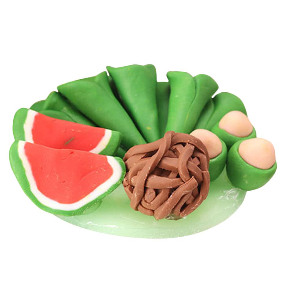 Balacoo Mini Fruit Plate - Tiny Realistic Fruit Model for Dollhouse Decor, Miniature Kitchen Scene, and DIY Crafts | Perfect for Dollhouse Accessories, Fairy Garden, and Tabletop Displays