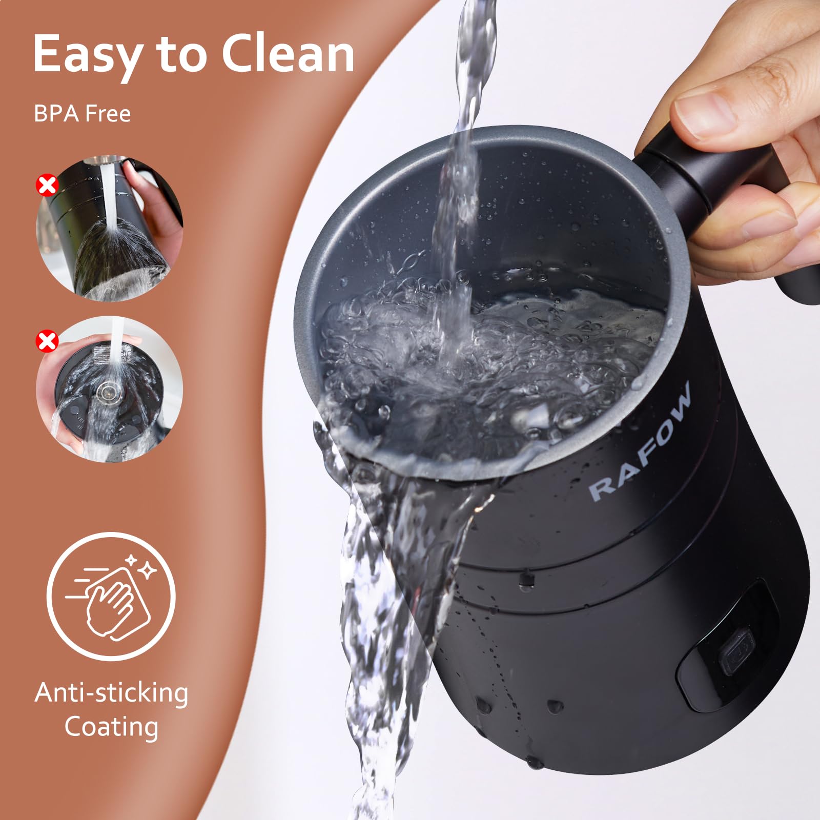 4-in-1 Electric Milk Frother & Steamer - 350ml/10oz Automatic Coffee Foam Maker for Hot & Cold Milk, Perfect for Latte, Cappuccino & Hot Chocolate - Ideal for Home Coffee Bars, Cafes & Office Use
