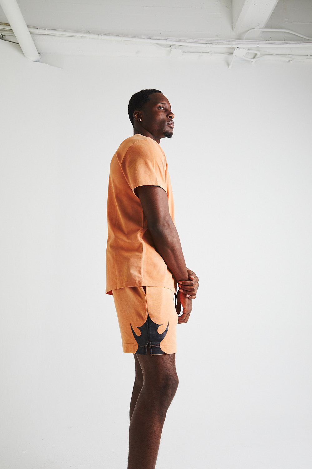 LIAM TEE | Orange Western Style T-Shirt for Men - Casual Wear, Street Fashion & Western Outfit Inspiration
