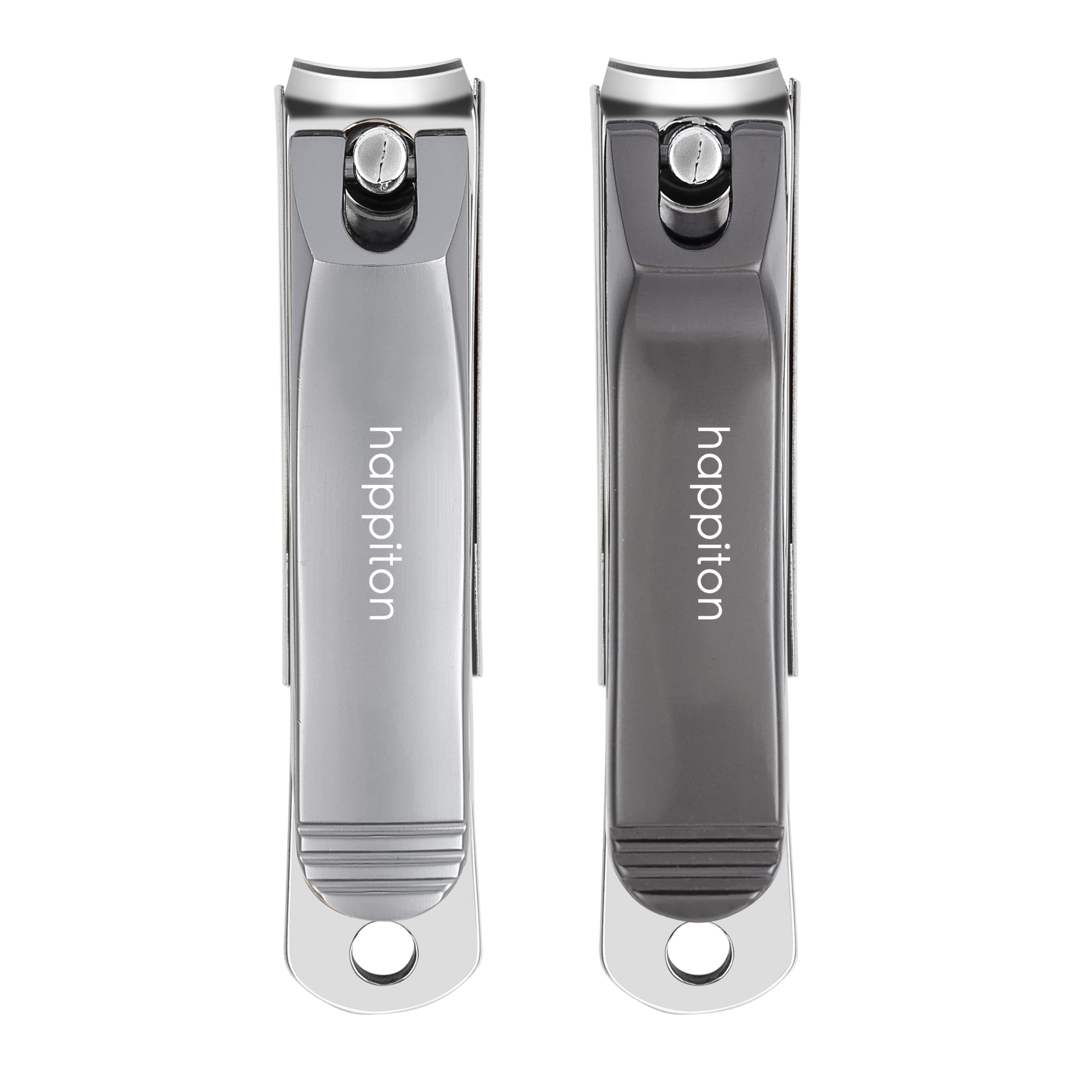Premium Stainless Steel Nail Clippers Set - 3PCS Professional Fingernail & Toenail Cutters for Women & Men with Storage Case (Black) | Perfect for Home, Travel, and Salon Use