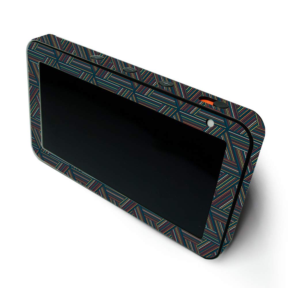 MightySkins Protective Vinyl Wrap for Amazon Echo Show 5 (1st & 2nd Gen) - Triangle Stripes Design | Easy to Apply & Remove | Made in USA | Perfect for Home & Office Decoration
