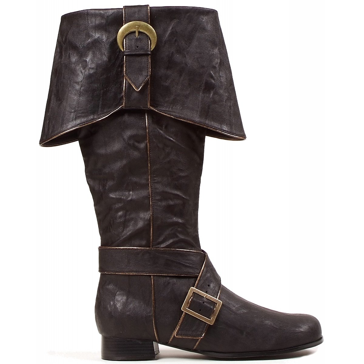 Ellie Shoes Men's Jack-121 Knee High Costume Boots for Cosplay, Halloween, Renaissance Fairs & Gothic Fashion - Premium Leather Pirate Boots for Costumes & Themed Events