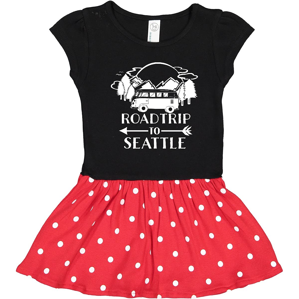 Inktastic Road Trip to Seattle Toddler Dress - Cute Travel-Themed Outfit for Baby Girls, Perfect for Family Vacations & Seattle Adventures