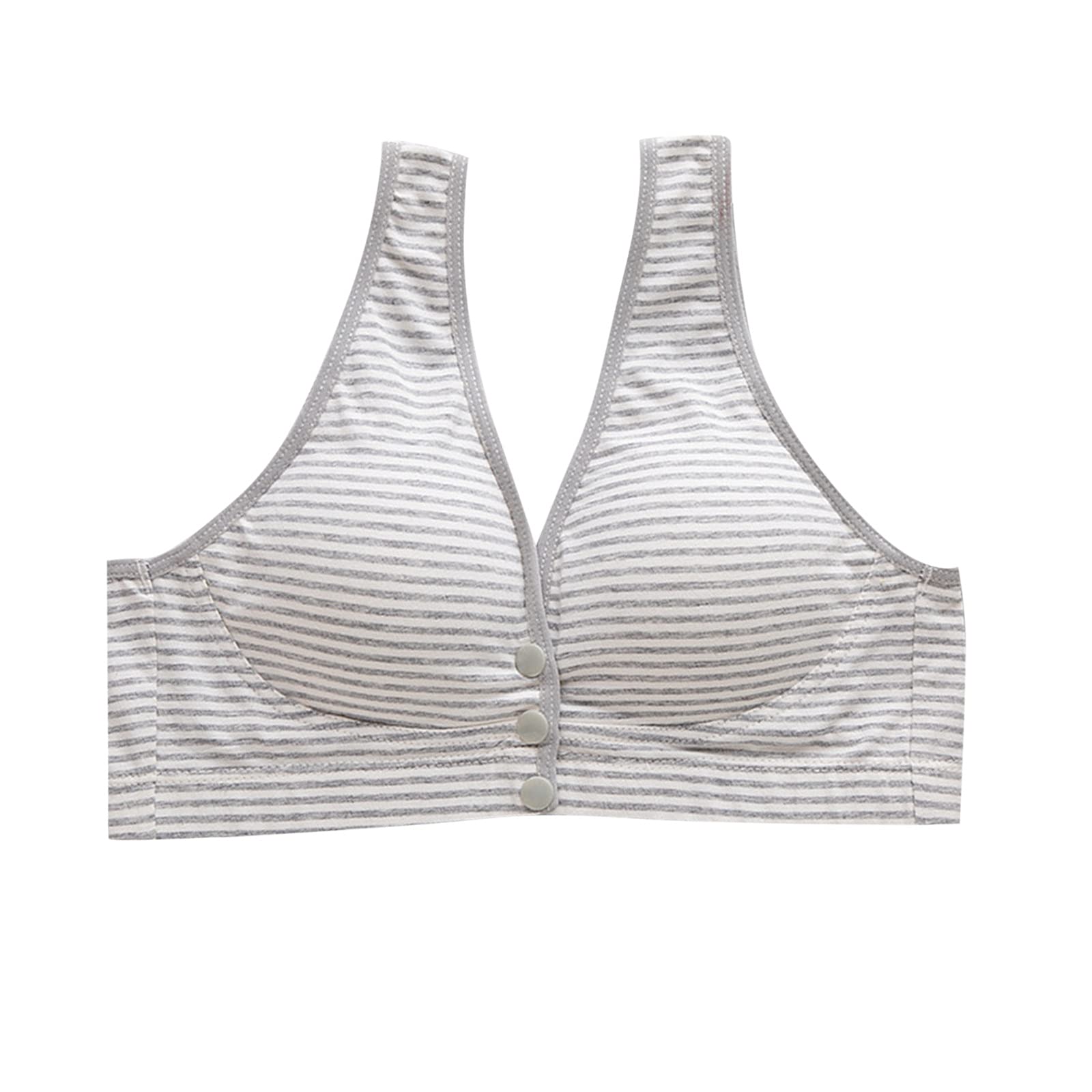 FORESTIME Women's Front Closure Nursing Bra - Seamless Maternity Bra with Adjustable Straps for Breastfeeding, Yoga, Workout & Sleep | Comfortable Cotton Nursing Tank Top for New Moms