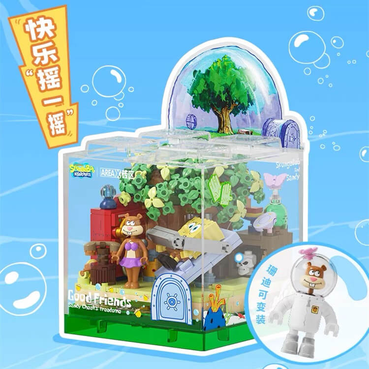 SpongeBob SquarePants Good Friends 2.0 Collectible Box Set - Cartoon Character Figures for Kids & Adults - Perfect for Display, Gifts, and TV Show Fans Collection