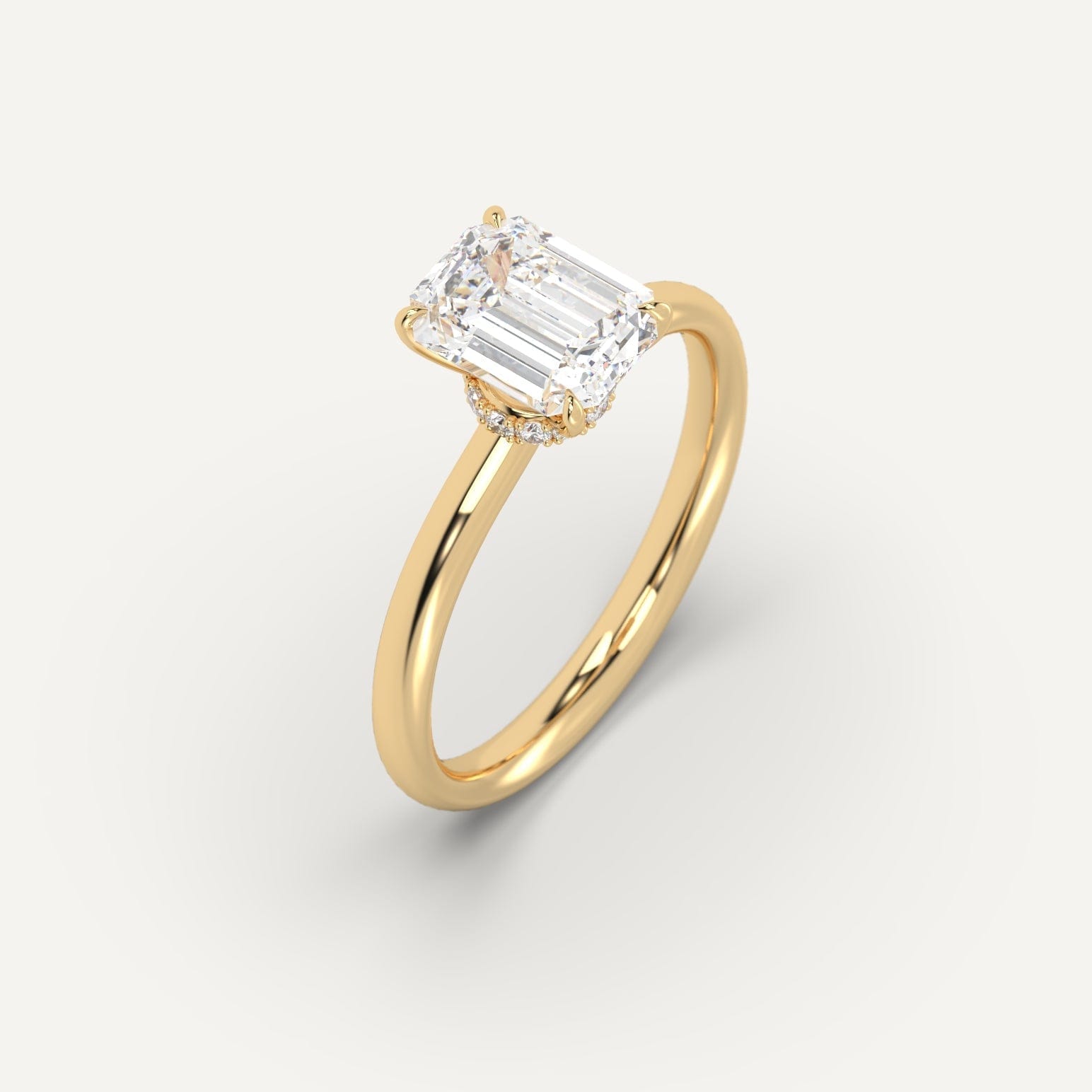 2 Carat Emerald Cut Diamond Ring - Elegant Solitaire Engagement Ring for Women - Perfect for Proposals, Anniversaries & Special Occasions
