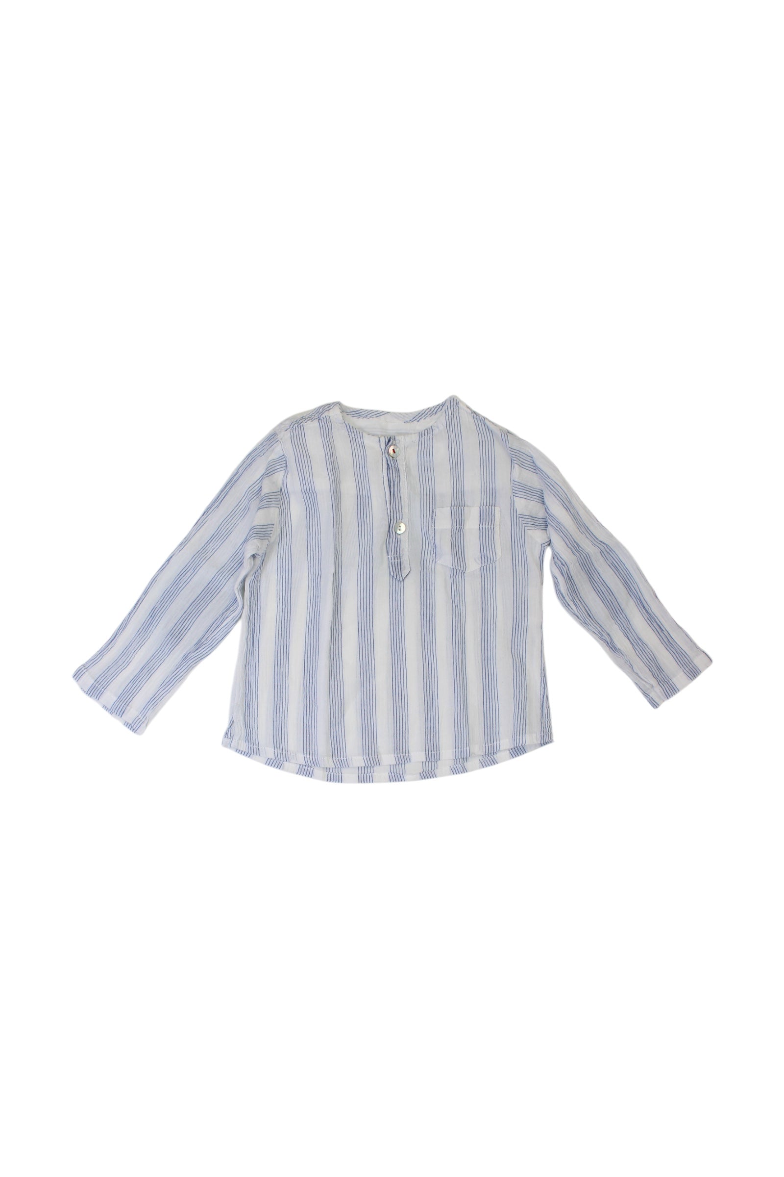 Arsène Et Les Pipelettes Striped Long Sleeve Baby Shirt for Boys & Girls 12-18 Months - Perfect for Playdates, Family Photos & Everyday Outfits