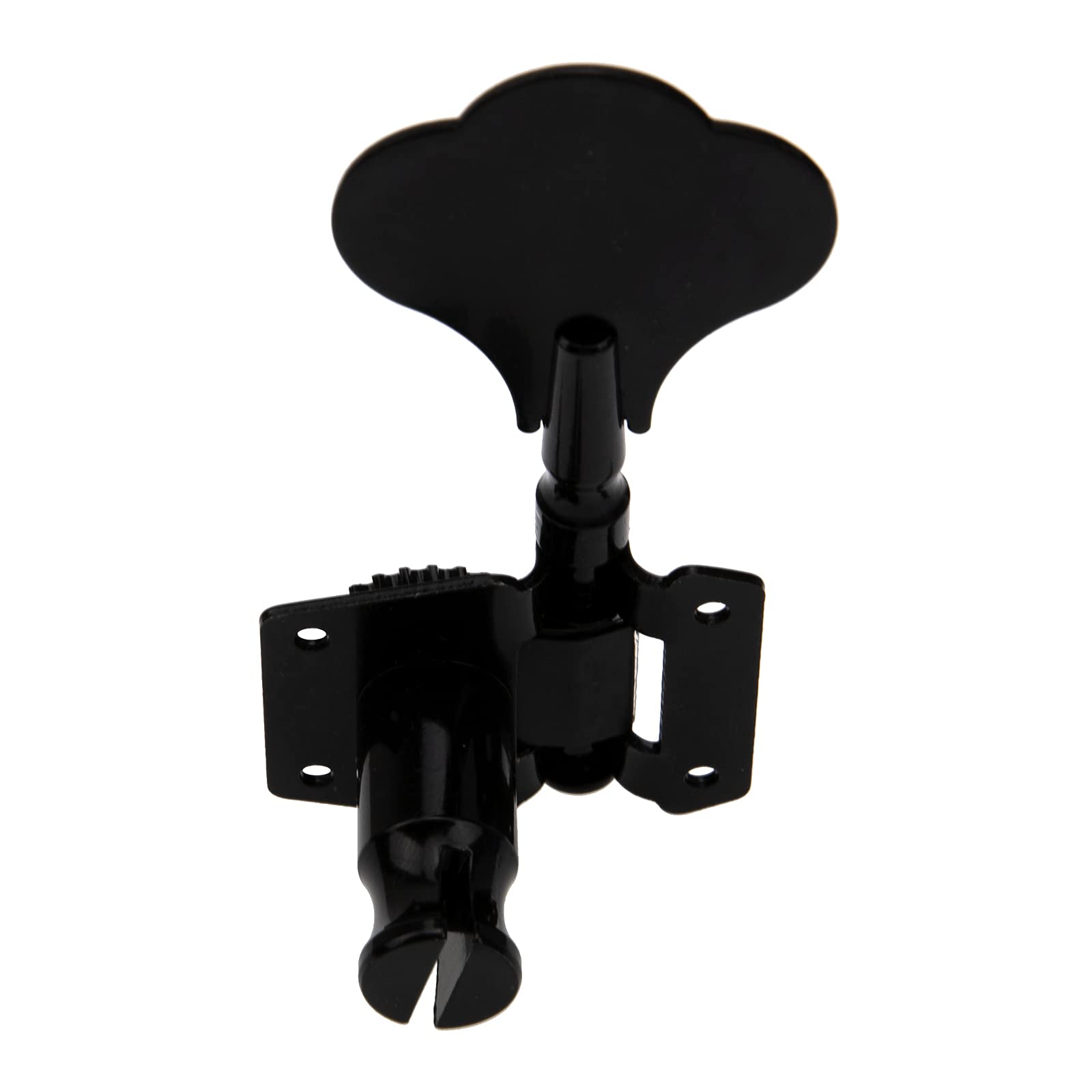 4Pcs Yootones Open Gear Machine Heads Tuners - 2 Left & 2 Right Tuning Pegs for 4-String Fender Precision/Jazz Bass Guitar (Black) - Perfect for Guitar Maintenance, String Replacement & Professional Tuning