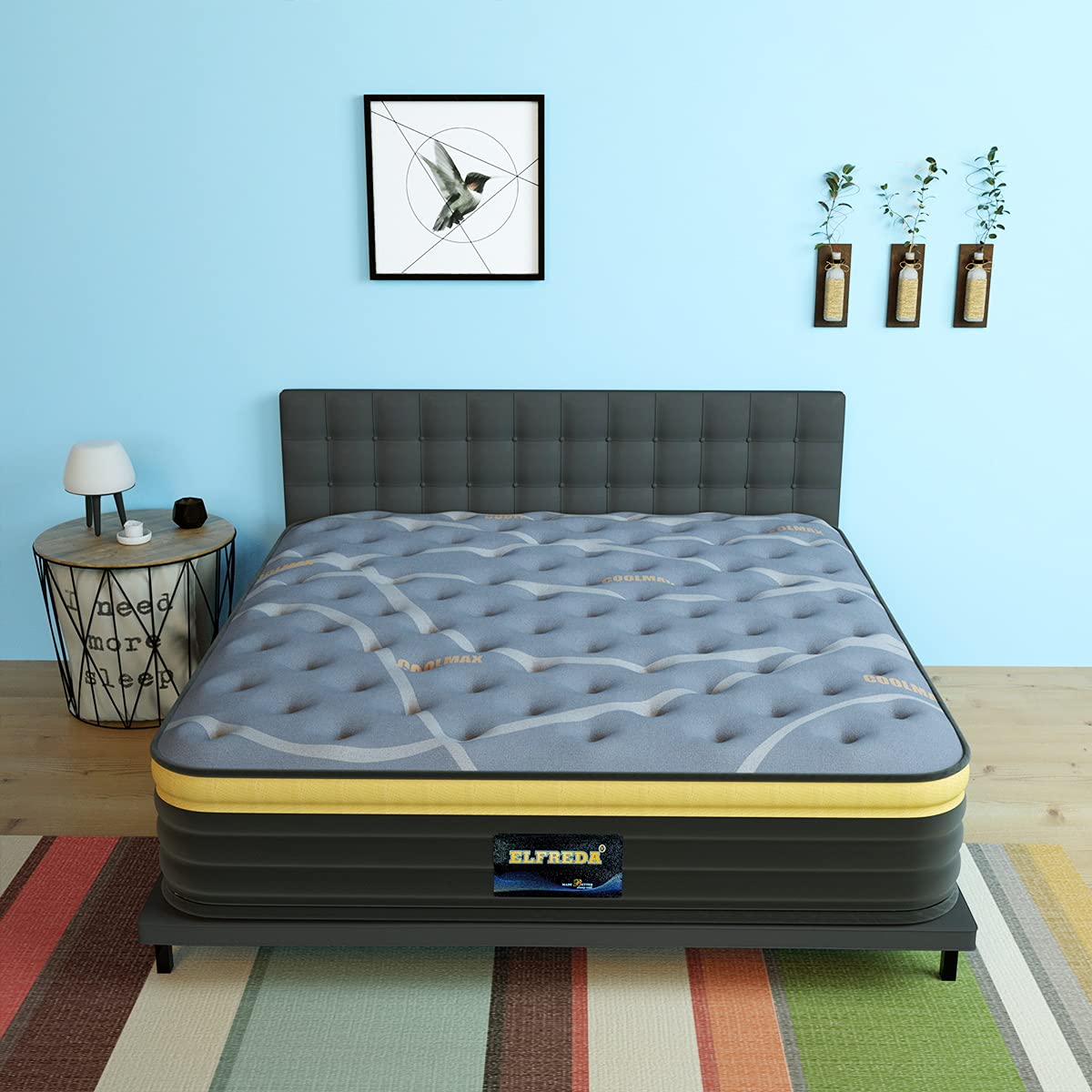 12 Inch Twin Hybrid Mattress with Memory Foam & Pocket Springs - Firm Support & Pressure Relief - Pillow Top Innerspring Mattress in a Bag for Bedroom, Guest Room or Dorm