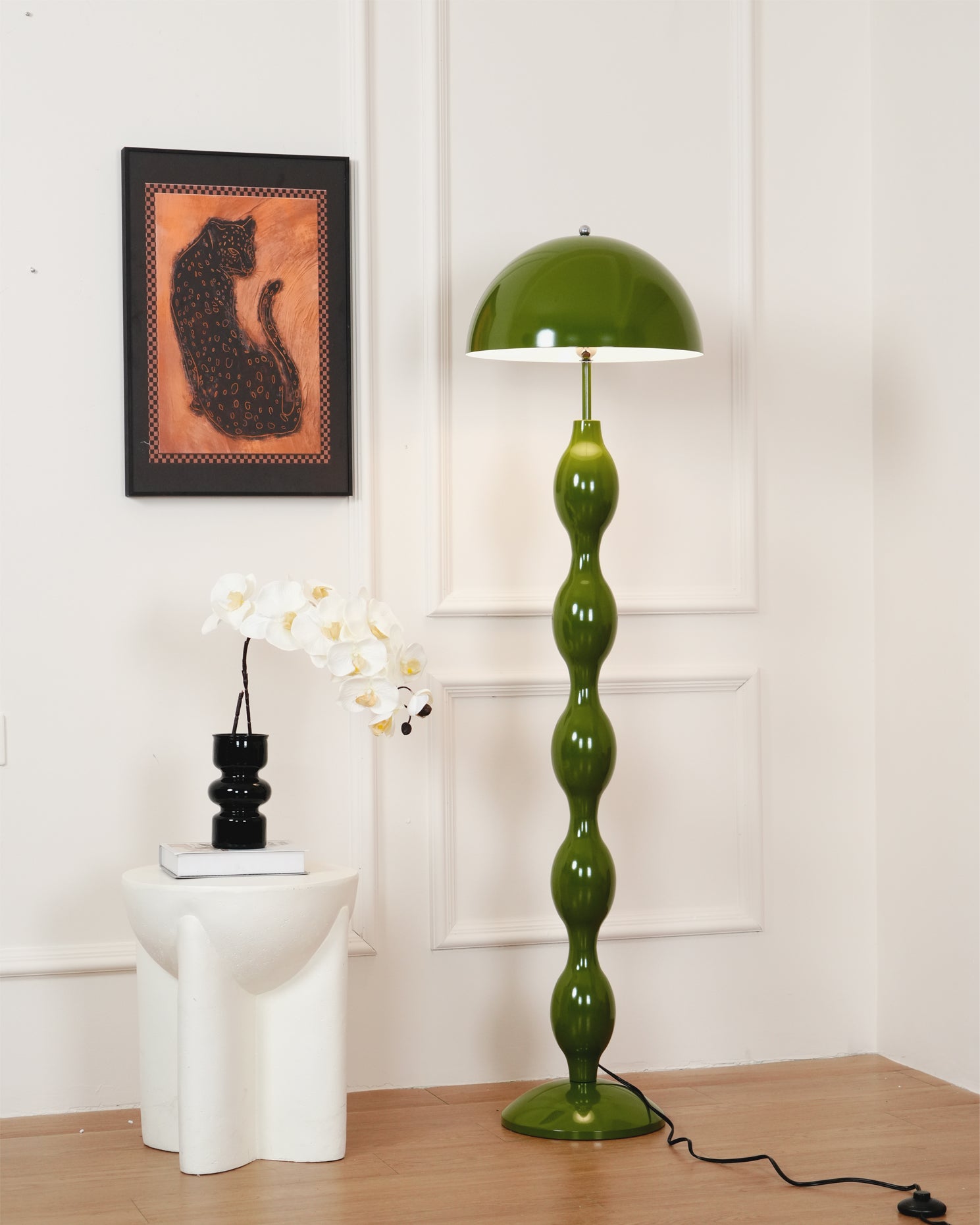 Modern LED Drop Floor Lamp with Adjustable Brightness - Stylish Standing Light for Living Room, Bedroom, or Office - Perfect for Reading, Relaxing, and Ambient Lighting