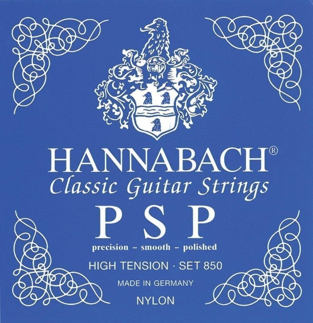 Hannabach Series 850 High Tension Classical Guitar Strings - Premium Nylon Full Set for Professional Players | Perfect for Concerts, Recording & Practice