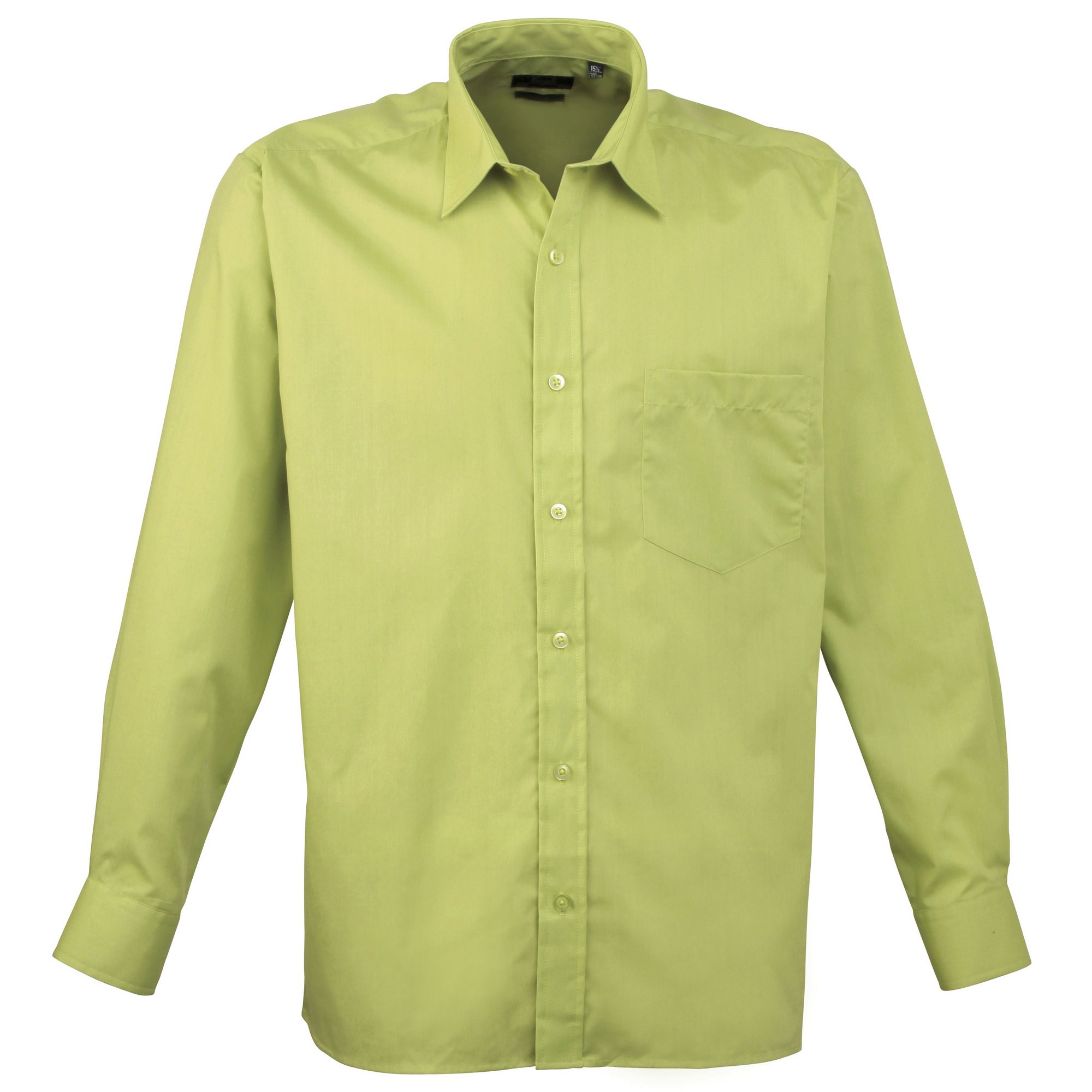 Premium Men's Long Sleeve Formal Dress Shirt - Business Office & Wedding Attire - Wrinkle-Resistant Poplin Fabric for Professional Look