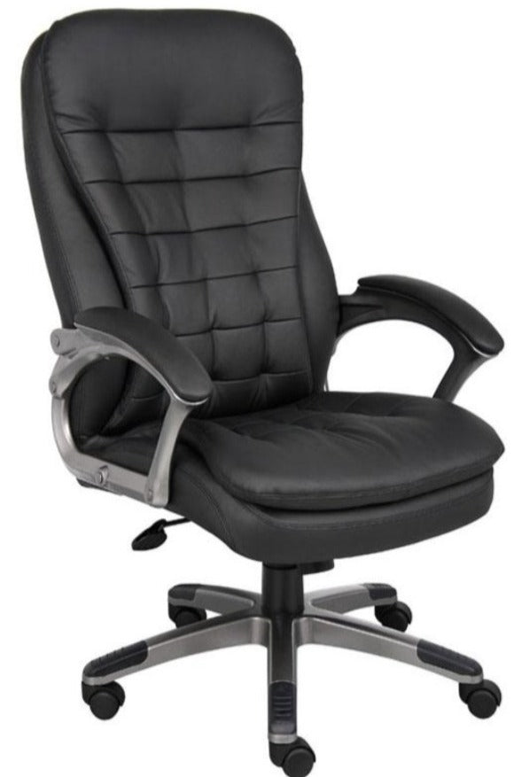 Premium High Back Executive Office Chair with Pewter Finish Base & Arms B9331 - Ergonomic Support for Long Hours of Work, Ideal for Home & Corporate Offices