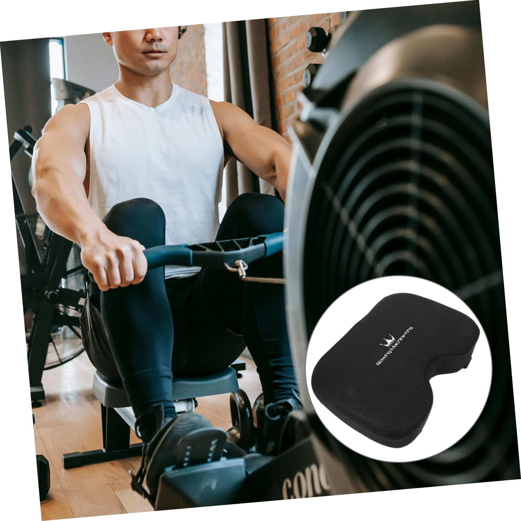 VANZACK Rowing Machine Seat Cover - Premium Cushioned Pad for Rowing Machines, Gym Equipment & Office Chairs - Comfortable & Durable Support for Home Workouts, Fitness Training & Long Sitting Sessions