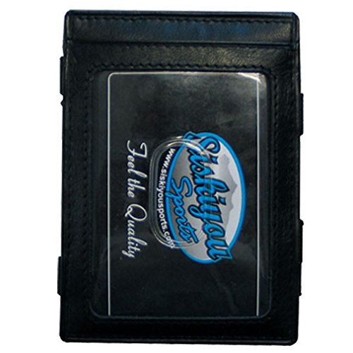 Siskiyou Sports NCAA Genuine Leather Jacob's Ladder Wallet for Men - Slim Bifold Credit Card Holder with ID Window - Perfect for College Fans, Everyday Carry & Gifts