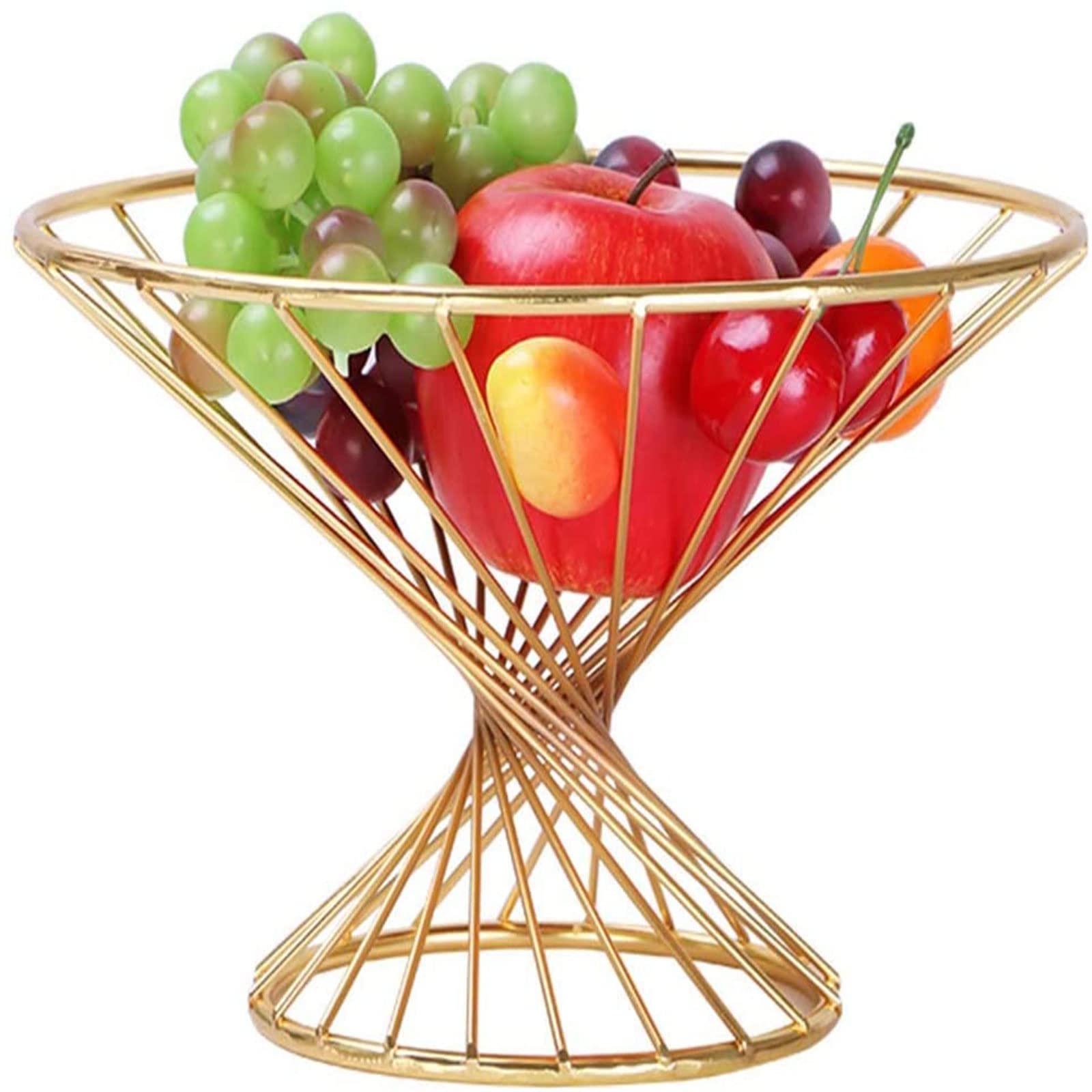 Stainless Steel Wire Fruit Basket - Decorative Fruit Bowl for Kitchen, Dining & Living Room - Space Saving Countertop Storage for Apples, Bananas & More (Color: A) - Perfect for Fresh Fruit Display & Healthy Snacking