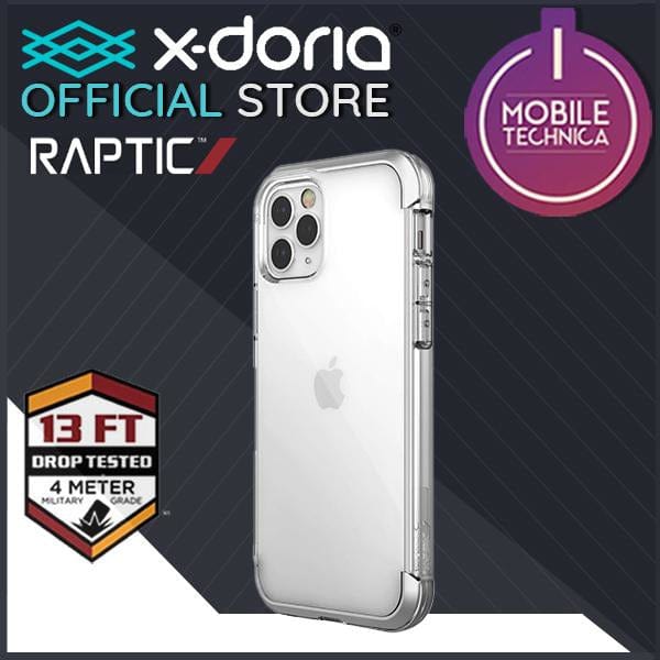 iPhone 12 Pro Max Mini Case - Raptic Air Transparent Bumper Hard Cover | Slim Protective Phone Cover for Everyday Use & Travel