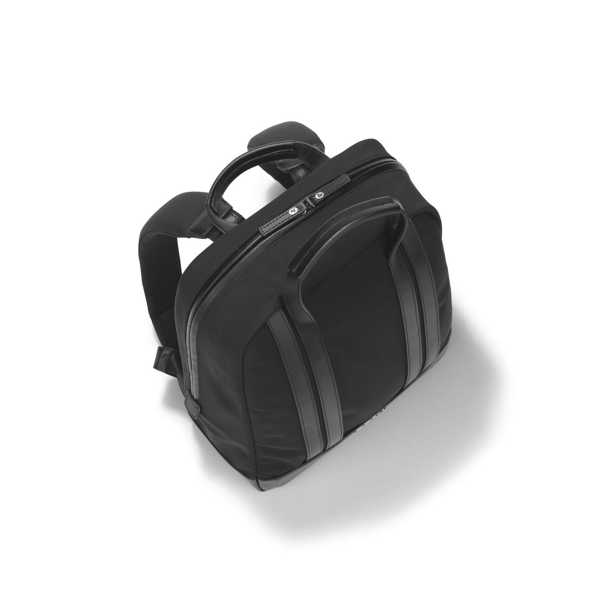 ZERO Halliburton The Journal Nylon Lightweight Backpack - Small Black Daypack for Travel, Work & School | Durable Water-Resistant Laptop Backpack for Men & Women