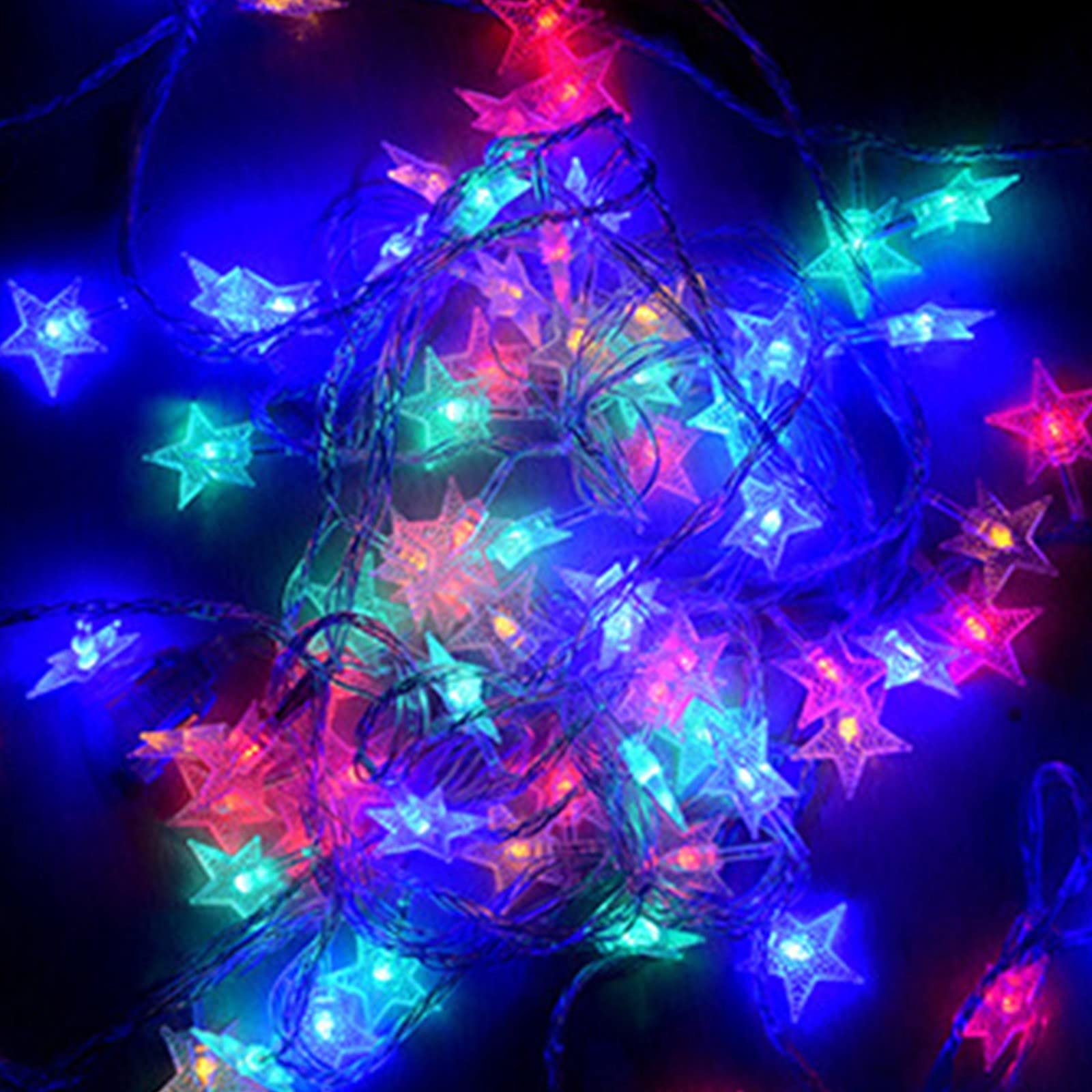 CUILAN 10 LED Battery-Powered Rose String Lights - 1.5m Day Color Christmas Decorations | Perfect for Holiday Tree, Wedding, Party & Home Decoration